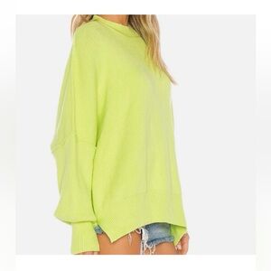 Free People Oversized Crew Neck Sweater | size medium